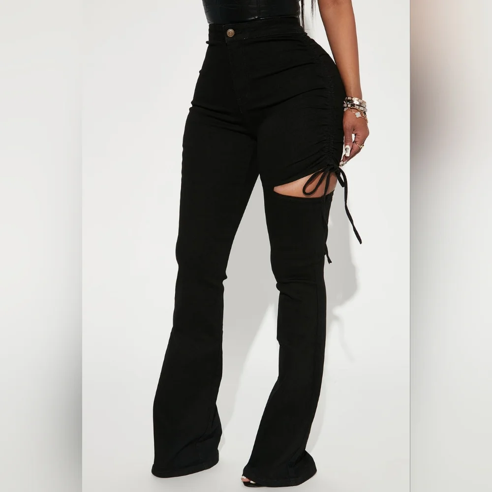 Flare High Waisted Jeans - Picture 1 of 4